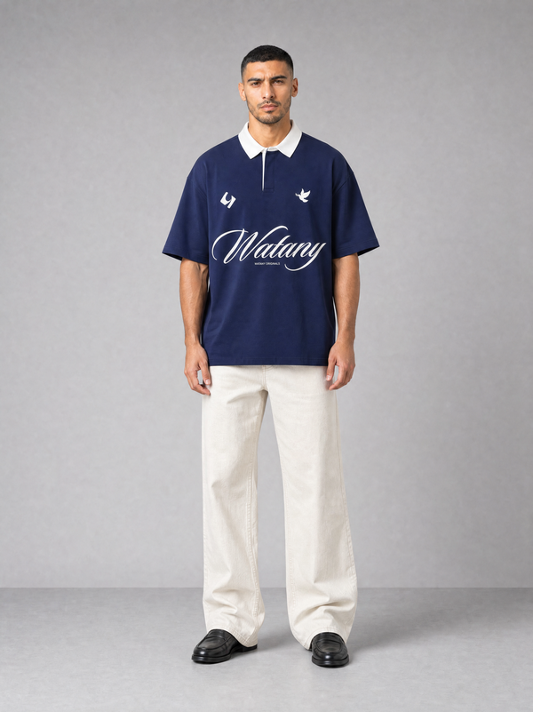 UNIFIED POLO Navy front