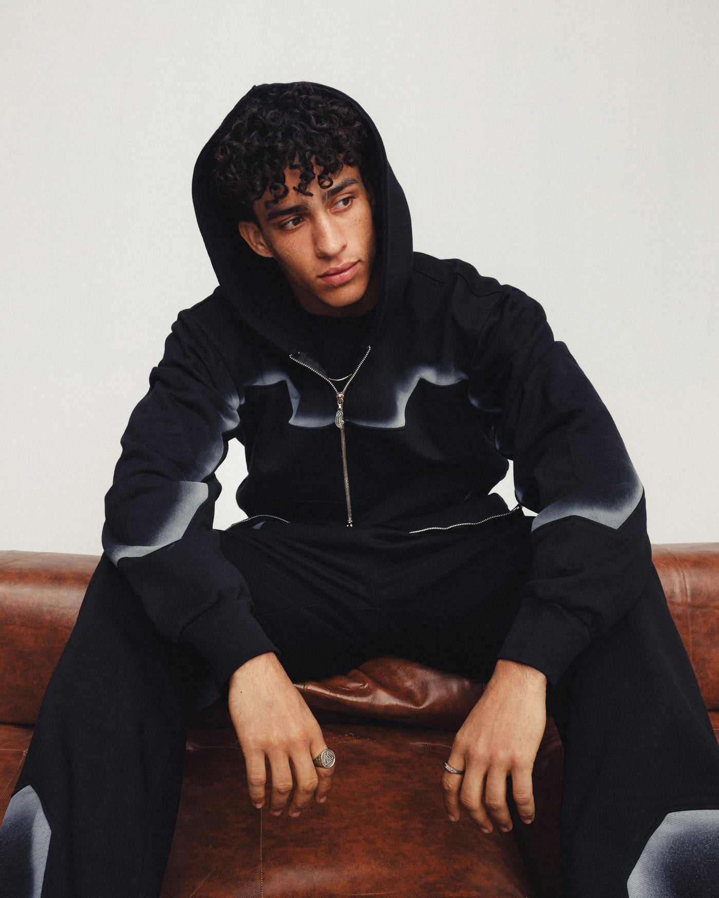 48 Double Zip Jacket — Black
