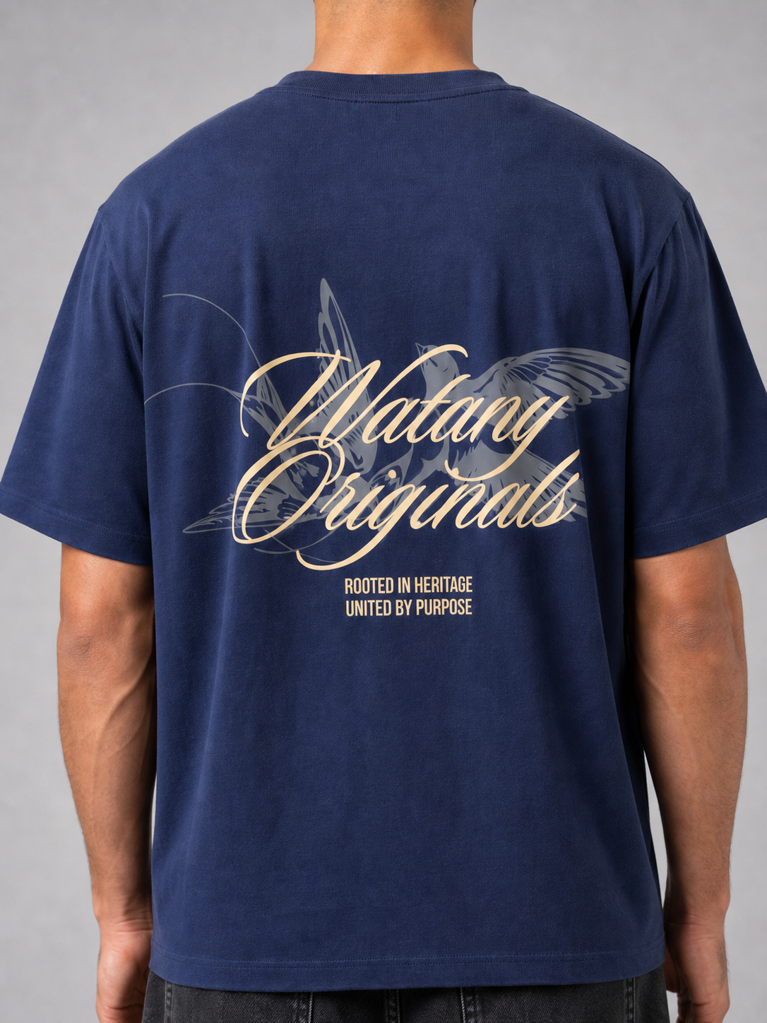HAMAM TEE Navy detail