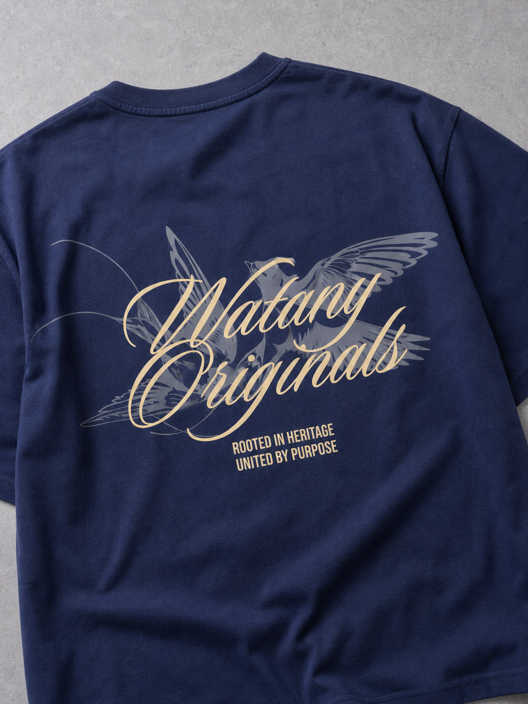 HAMAM TEE Navy macro