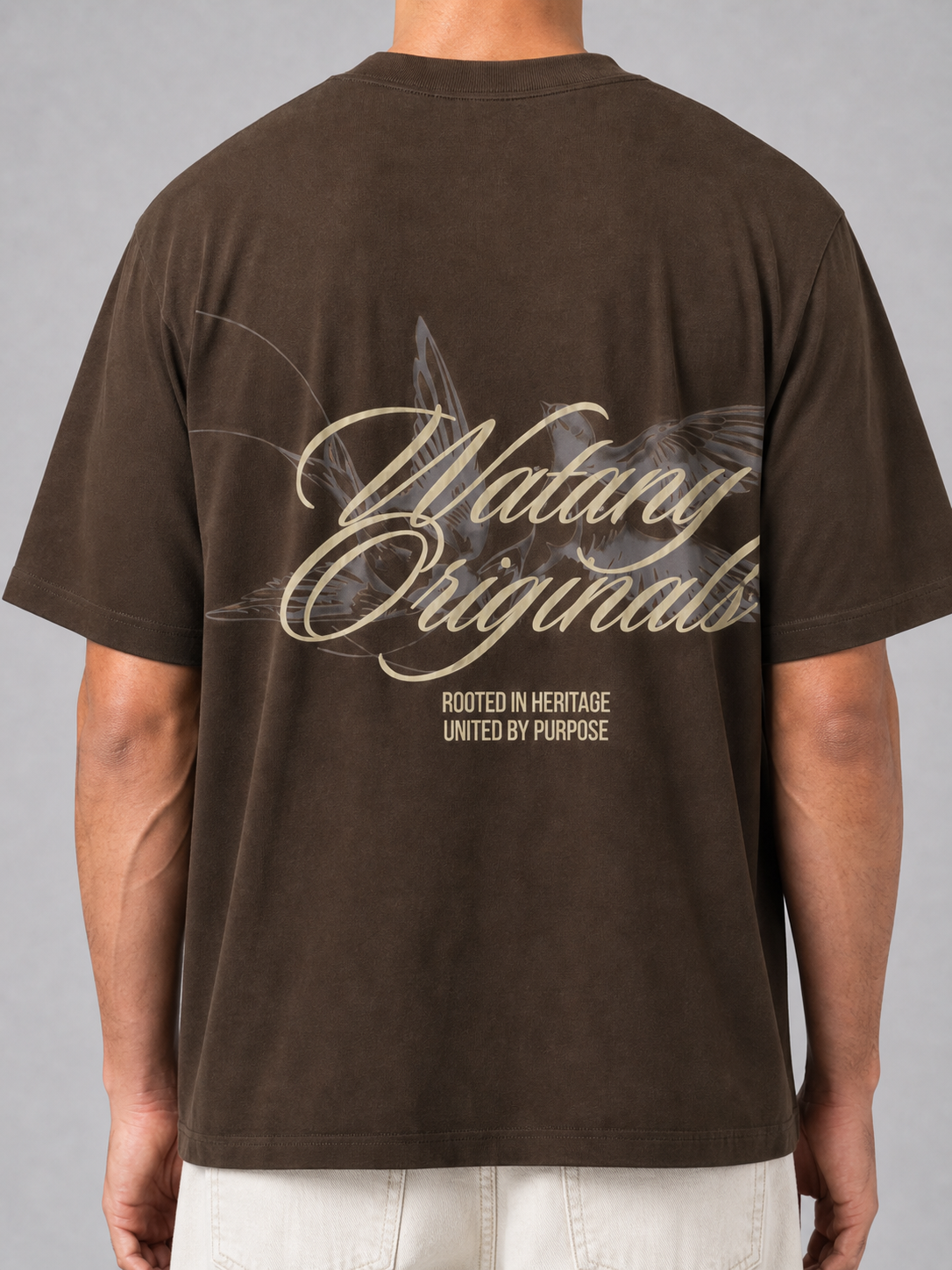 HAMAM TEE Brown detail