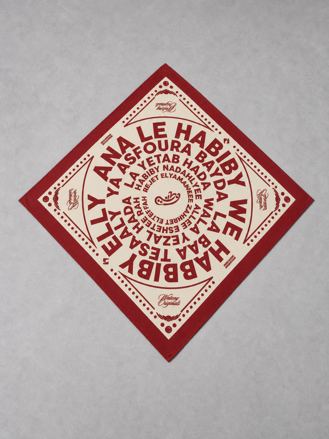 Red Bandana flat
