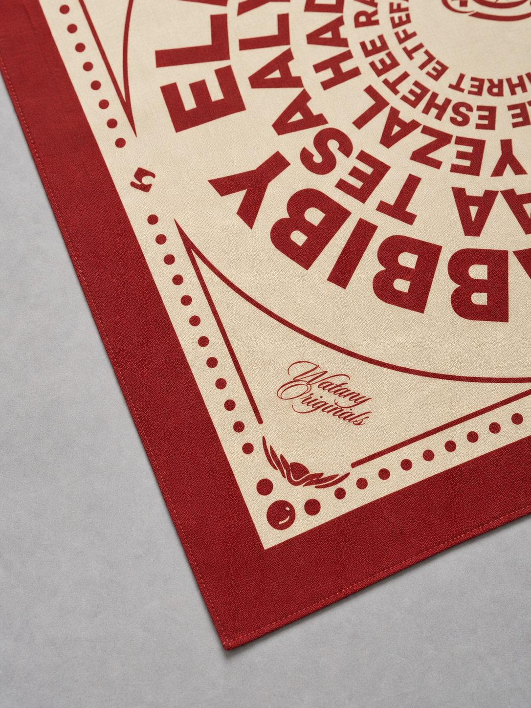 Red Bandana paisley