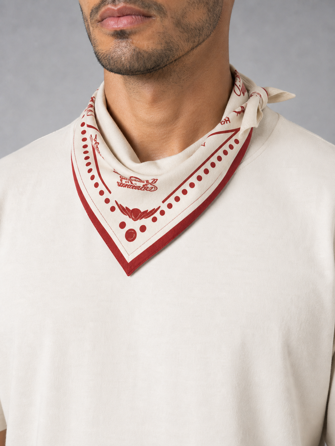 Red Bandana worn