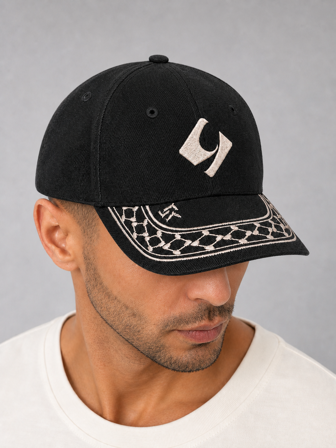 Black Cap Waw worn